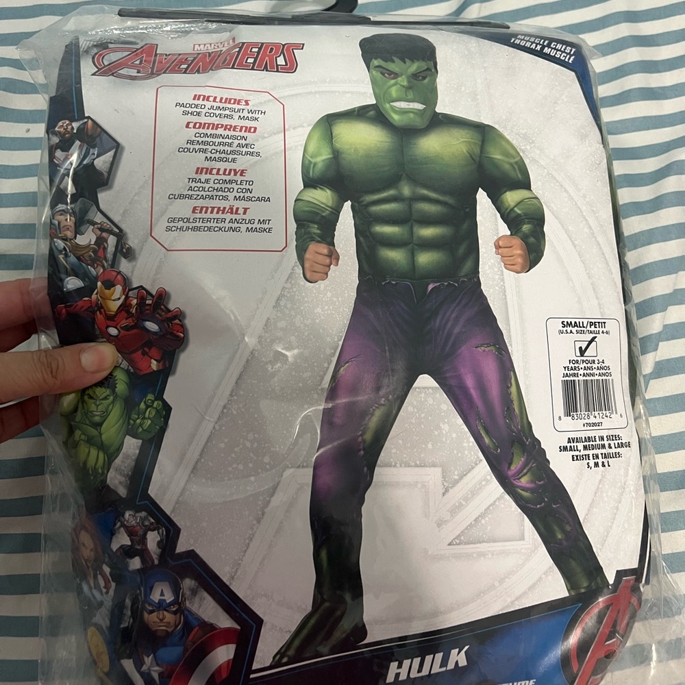 The Hulk Marvel Green and Purple Costume for Kids